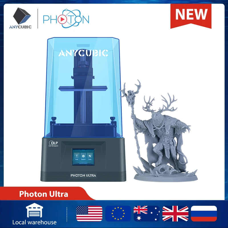 

Photon Ultra DLP 3D Printer ANYCUBIC High Precision 3D Printing High Print Speed 6cm/hr Resin 3D Printer With Free Slicer