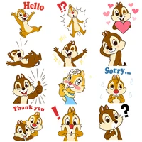 chip n dale squirrel patches for clothing a level washable diy iron on clothes sticker accessory heat transfers appliques