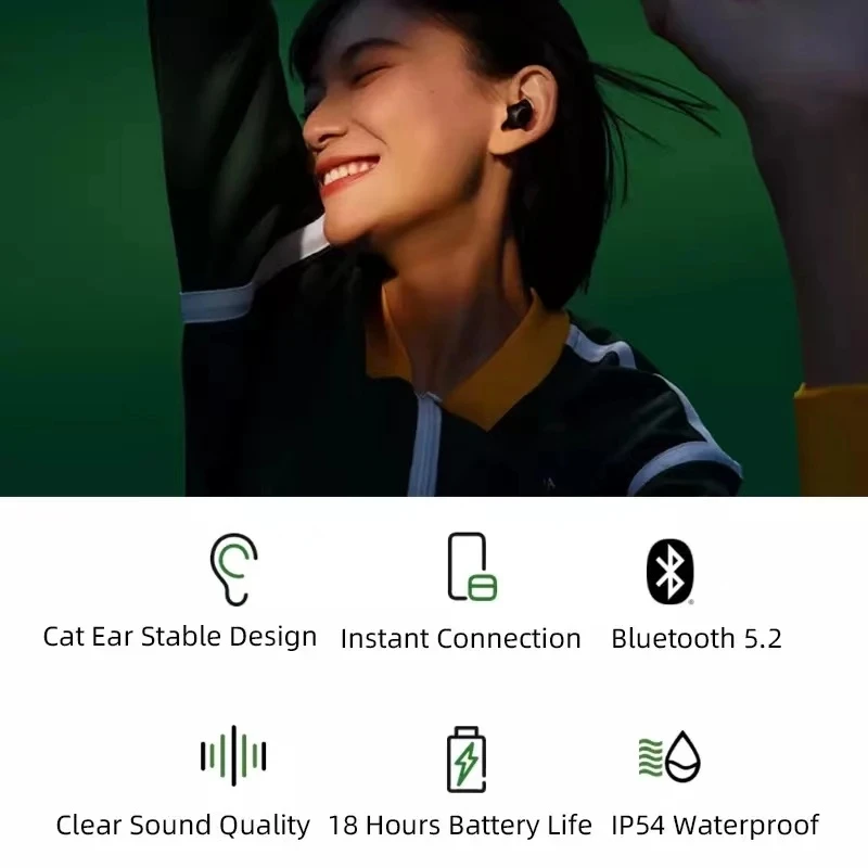 Фото Глобальная версия Xiaomi Redmi Buds 3 Lite наушники Bluetooth 5,2, шумоподавление, сенсорное управление, Mi Buds 3, настоящие беспроводные наушники №5