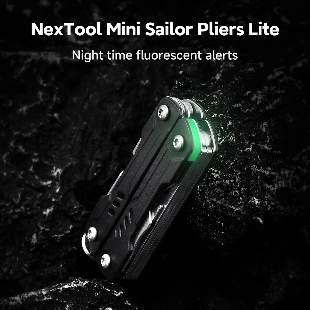 Фото Многофункциональный инструмент NexTool Mini Sailor Pliers Lite 10-в-1: складные ножницы, брелок, портативный инструмент для путешествий, карманный EDC-инструмент для активного отдыха №1