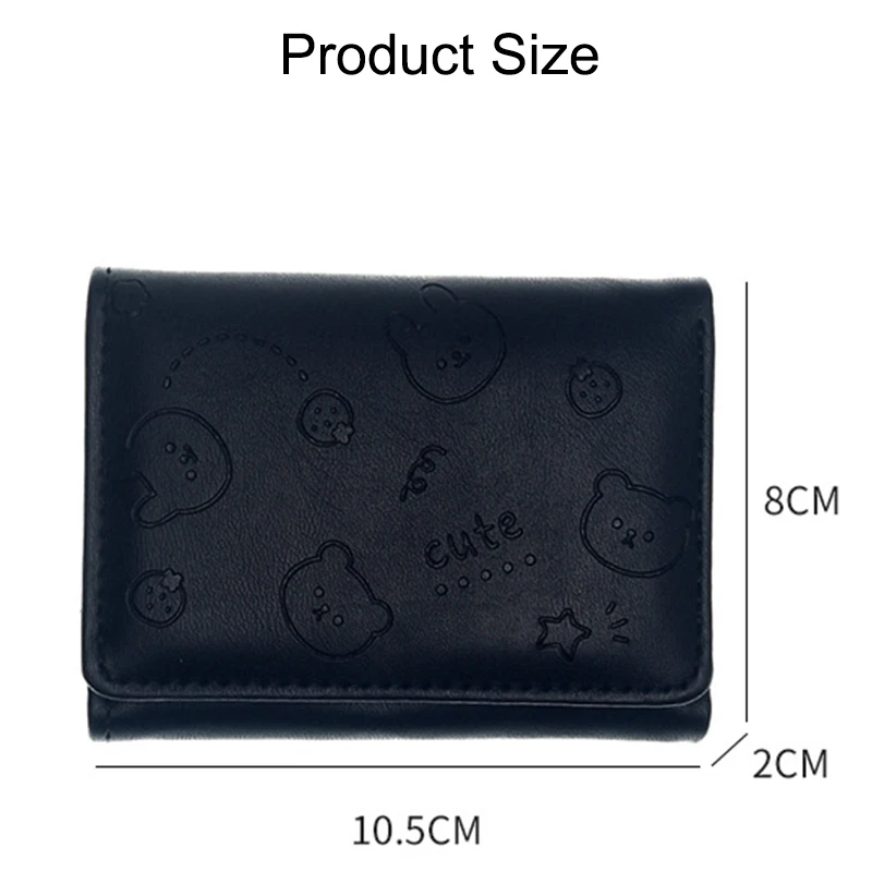 Mini Leather Coin Purse Women Small Wallets Money Bags Short Purse Women's Student Card Holder Girl ID Business Card Holder Bag