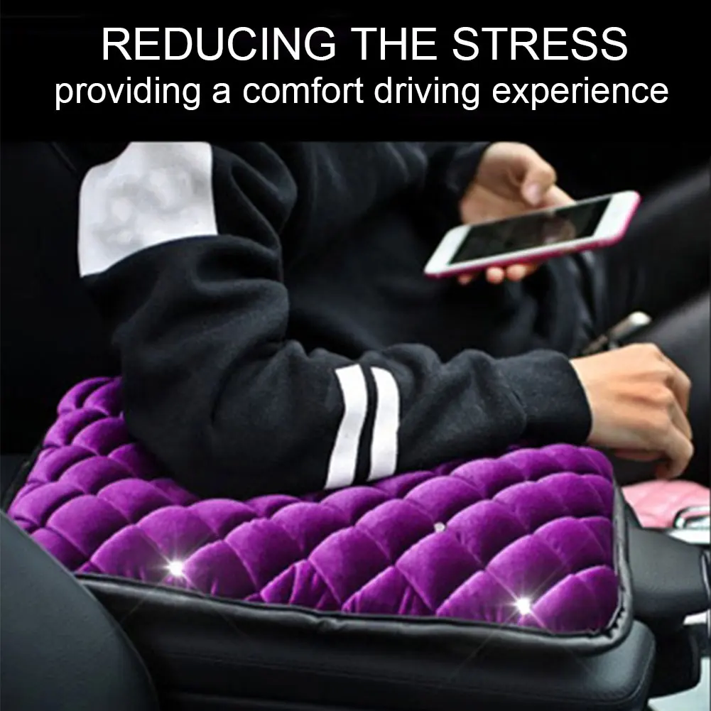 

Женские аксессуары, подлокотник, интерьер автомобиля, блестящий бриллиантовый чехол центральной консоли