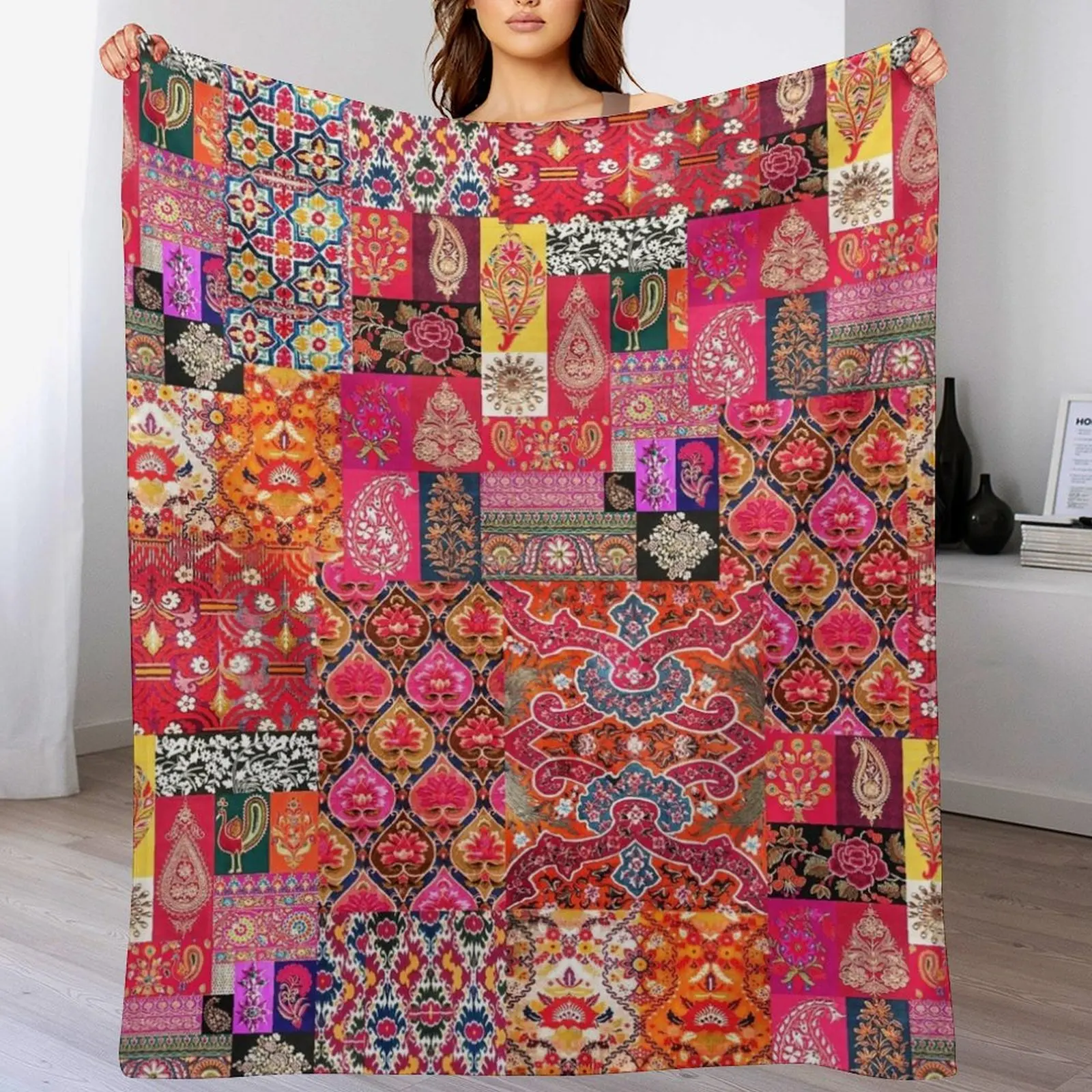 Традиционное Восточное берберское марокканское тканевое одеяло ручной работы