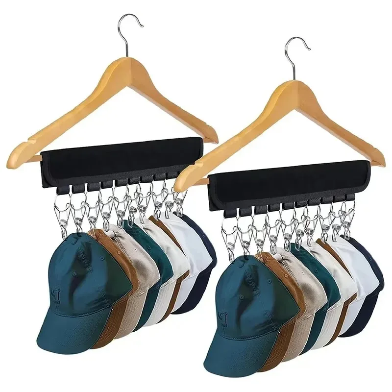 Складная бейсбольная стойка вешалка для шляпы полотенец зажим нержавеющий шкаф