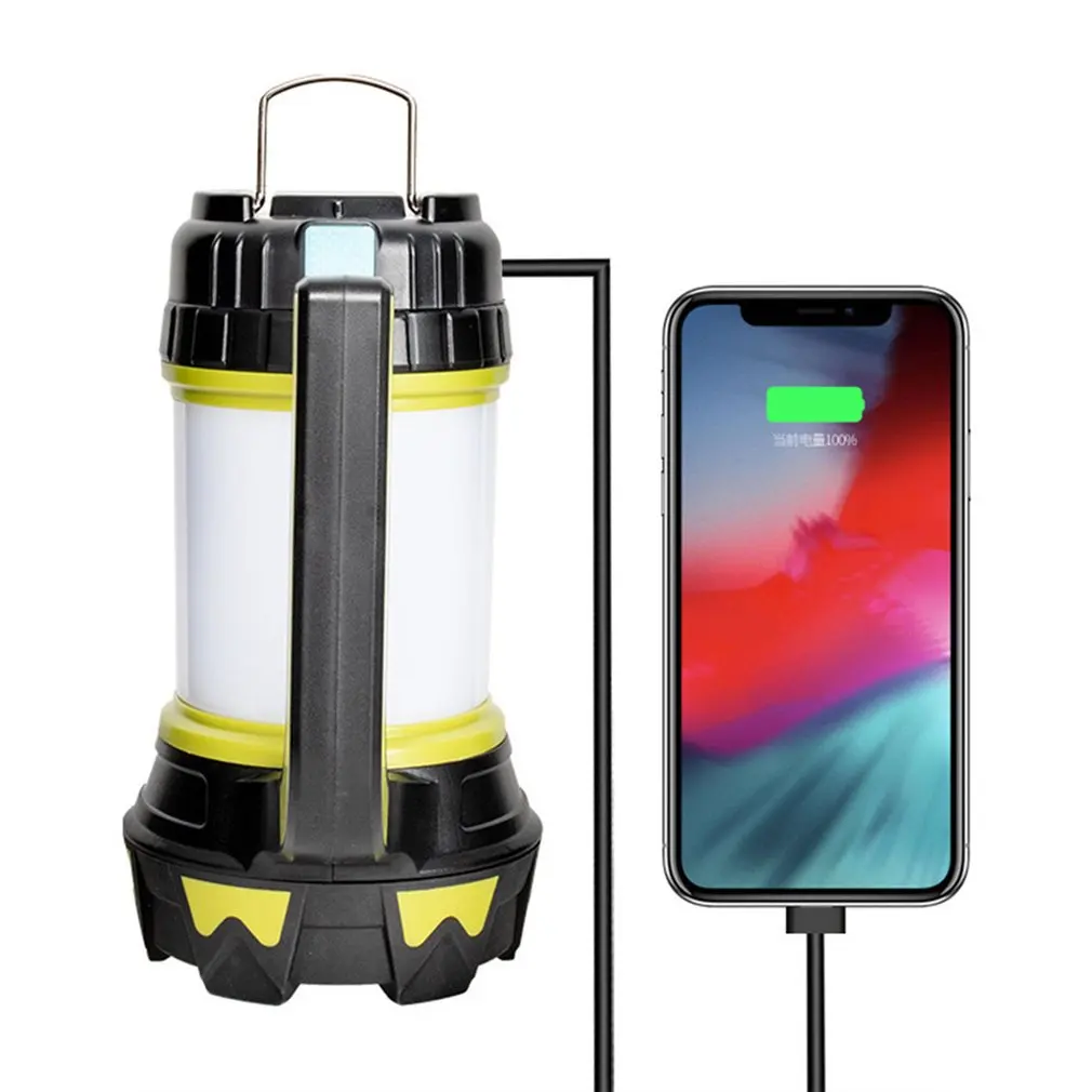 

Кемпинговая светодиодная лампа, фонарь для кемпинга с USB-зарядкой и регулируемой яркостью, водонепроницаемый рабочий светильник для поиска...