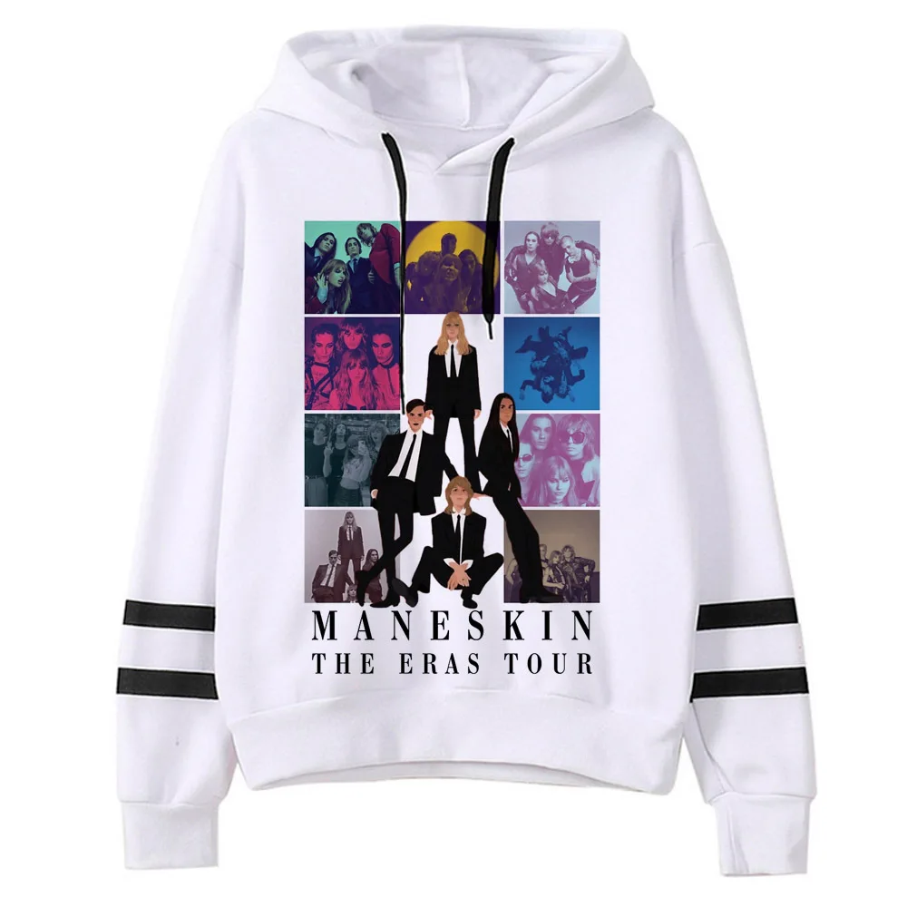 Maneskin Элегантная модная женская толстовка Y2K с рисунком