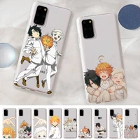 anime the promised neverland phone case for samsung a 10 20 30 50s 70 51 52 71 4g 12 31 21 31 s 20 21 plus ultra