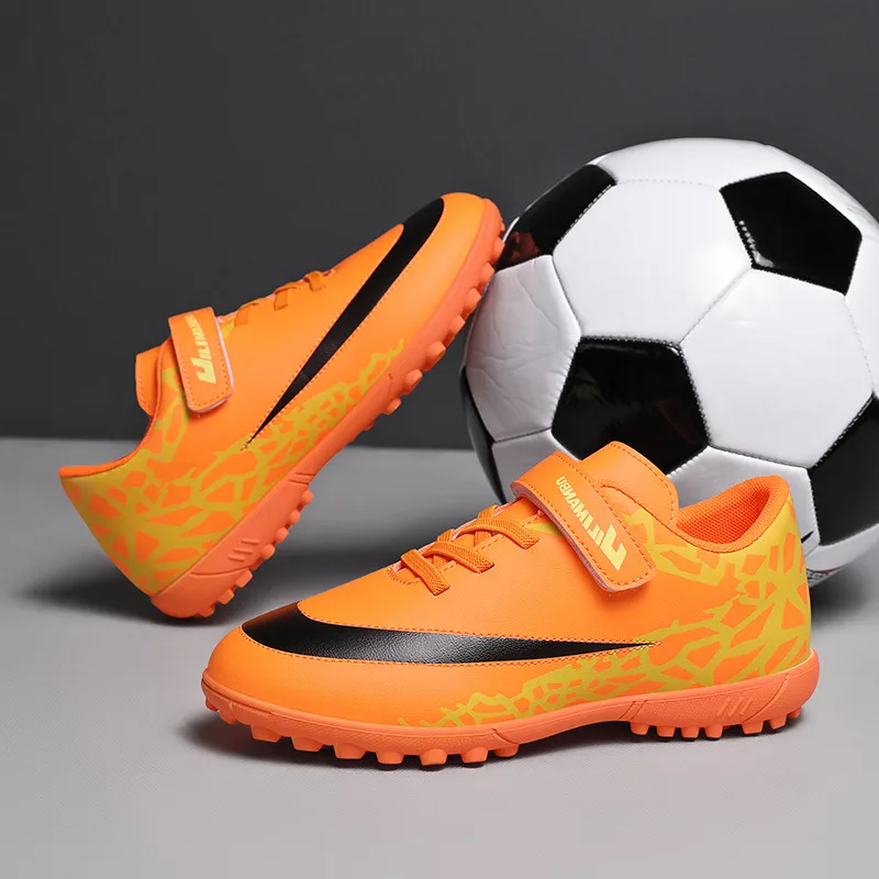 Fashion Children's Football Boots Boy Kids Sneaker Outdoor Antiskid Kids Soccer Shoes Society Training Football Futsal Shoes
