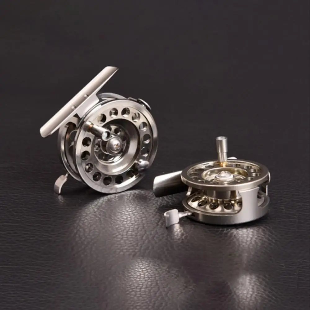 Фото Катушка для ловли нахлыстом Ультралегкая D50/D60 CNC, алюминий 1:1, 2 подшипника, лед, правая рука №5