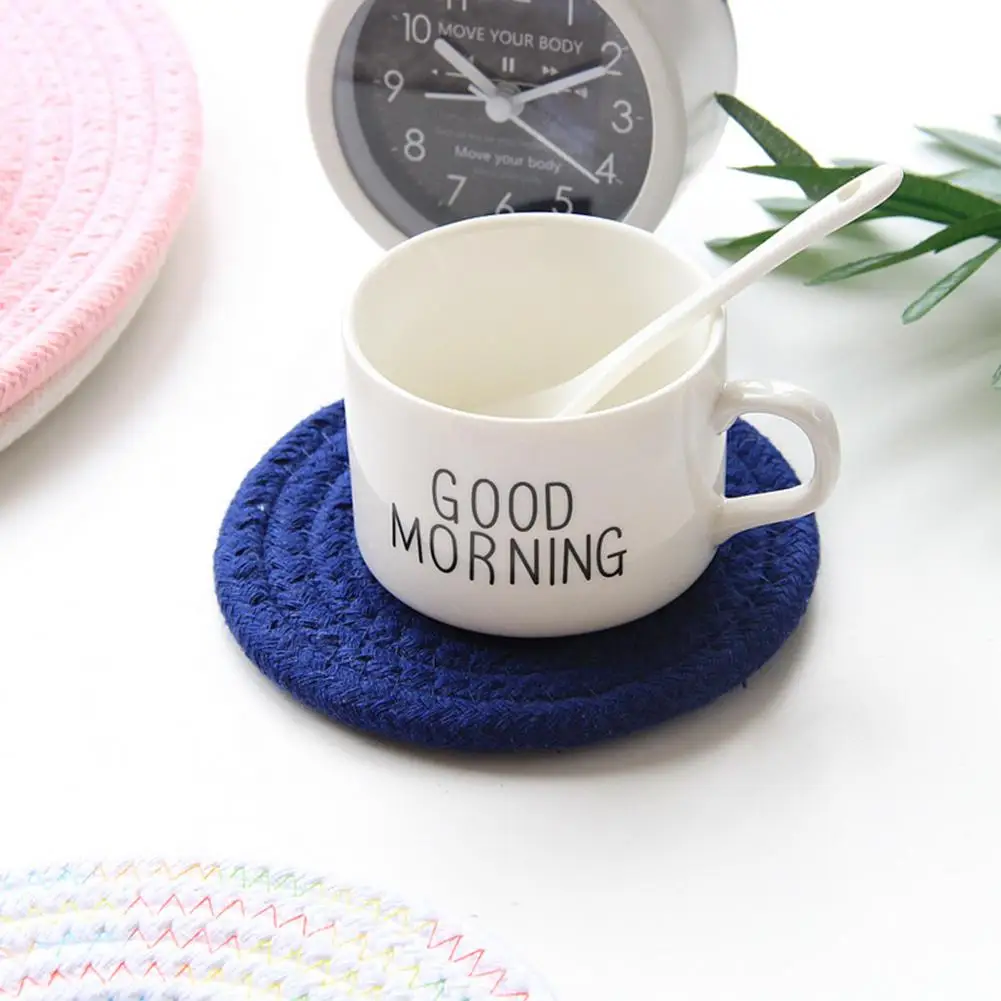 Коврик для чашки защитный хлопковый шнур без запаха изоляционный коврик кухни