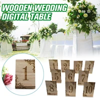 wedding supplies wooden crafts digital seat cards creative home desktop decorations ornaments u3r0