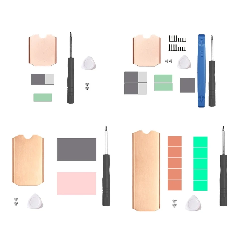 

Радиатор M2 NVME SSD для SteamDeck Game M2 2230 2242 2280 SSD Бронзовый охлаждающий коврик