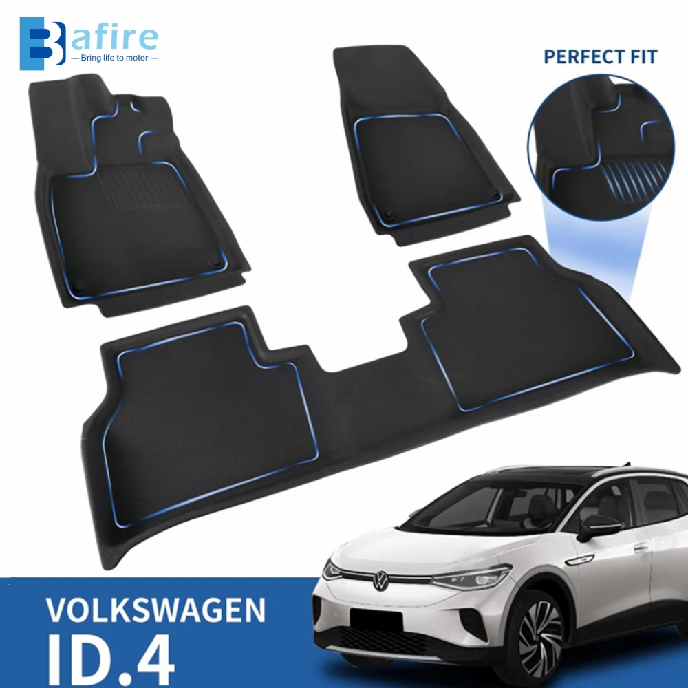 BAFIRE 3D коврики на заказ для Volkswagen ID.4 XPE & TPR обновленная напольная подкладка для любой погоды нескользящий коврик из ТПЭ коврик для багажника ID.3 ID.6