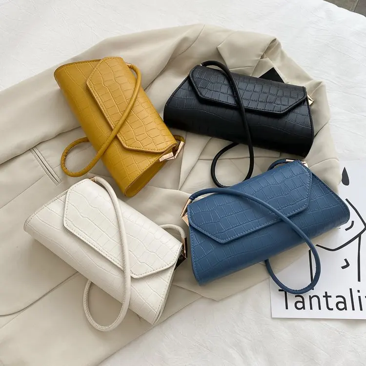 

New Crocodile Pattern Underarm Bag Trendy Fashion Crescent Shoulder Bag Purses and Handbags Luxury Designer Bag