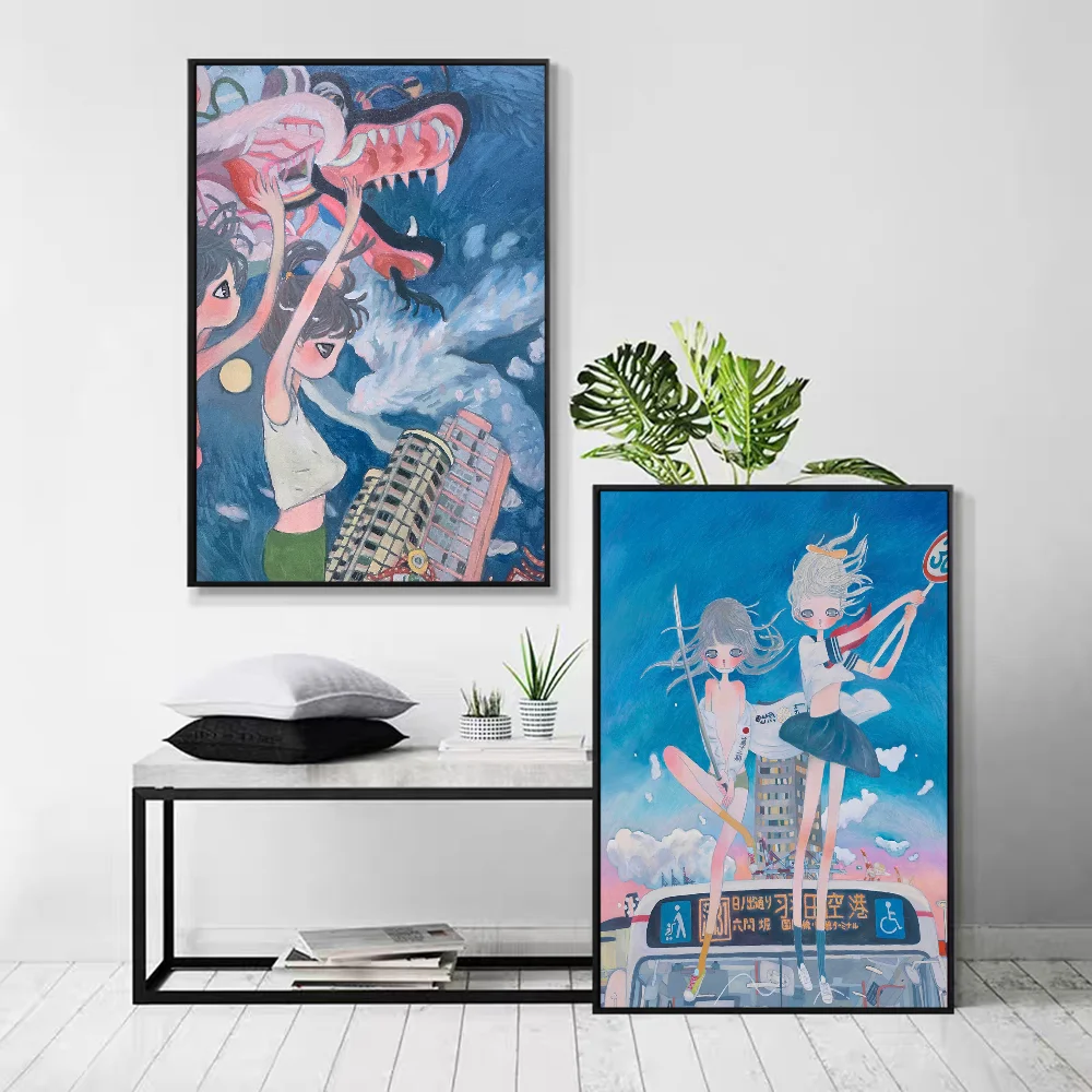 Aya Takano винтажные постеры липкие ретро наклейки из крафт-бумаги DIY комната бар кафе