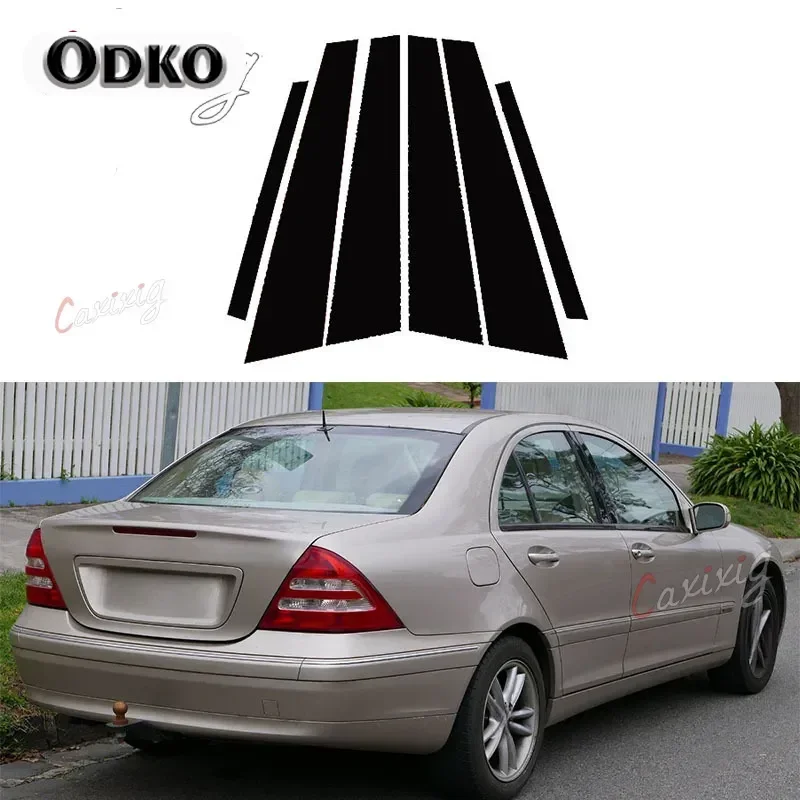 Подходит для Mercedes-Benz C-Class W203 2001 2002 2003 2004 2005 2006 2007 отделка столбов окон дверей