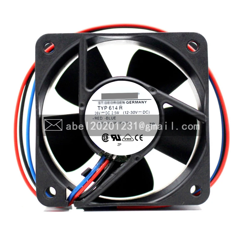 

BRAND NEW TYP 614R 614 R 26VDC ORIGINAL COOLING FAN 6025 60*60*25MM