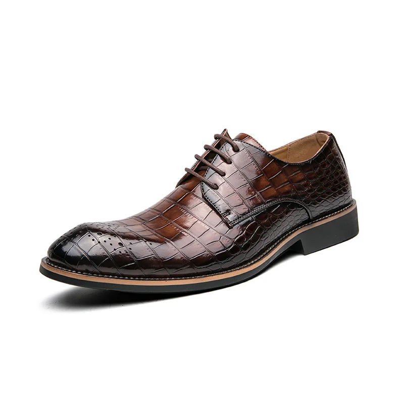 

2023 классические дизайнерские мужские кожаные туфли под кожу крокодила, мужские лоферы, обувь для рождественской вечеринки