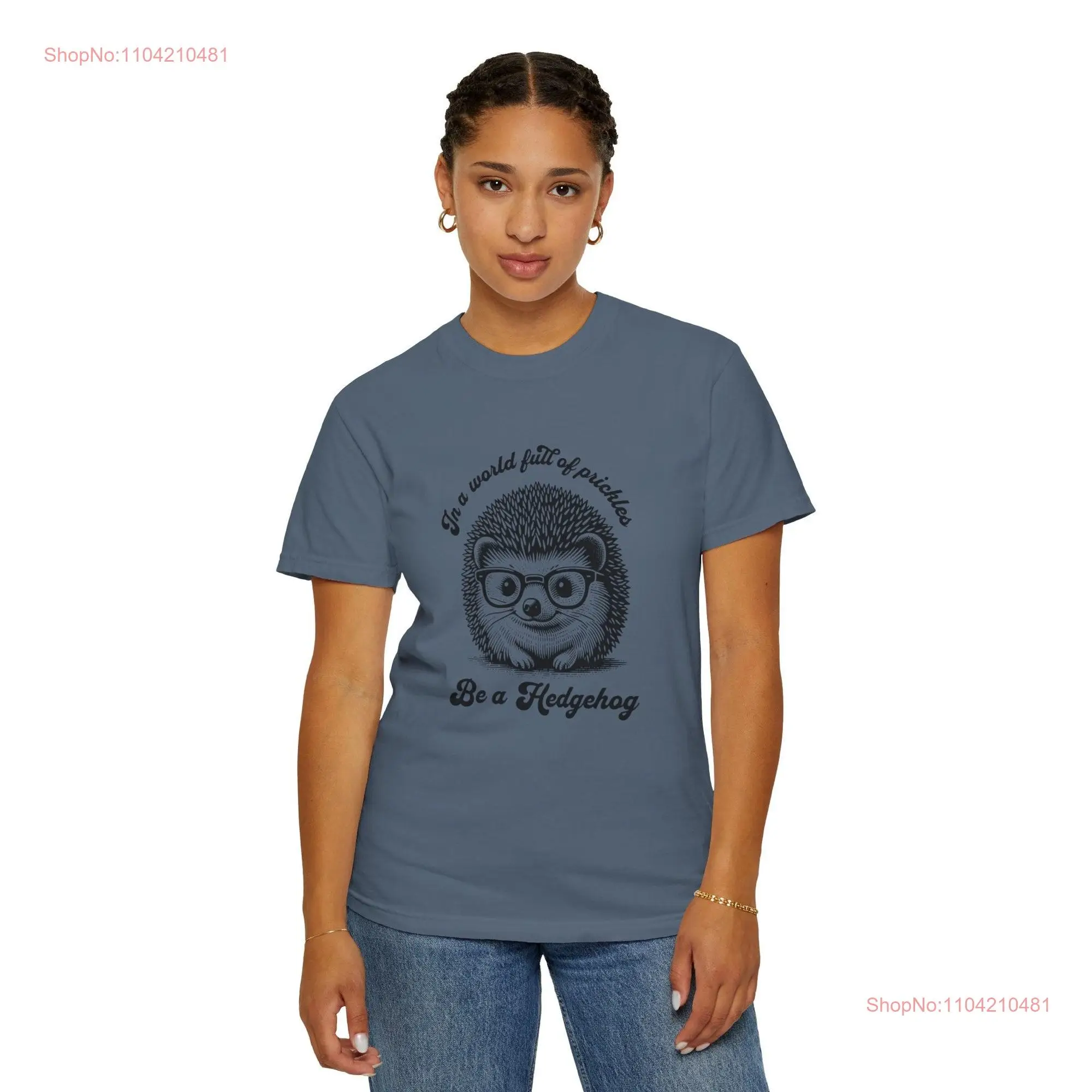 In a World Full of Prickles Be Hedgehog T Shirt Lover long or short sleeves