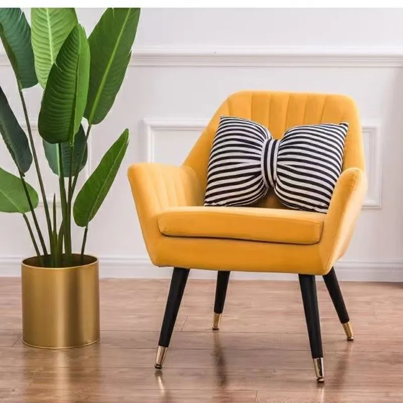 

Single Lazy Sofa Chair Modern Simple Living Room Bedroom Lounge Chair Nordic Luxury Makeup Chair Wholesale Furniture Living Room