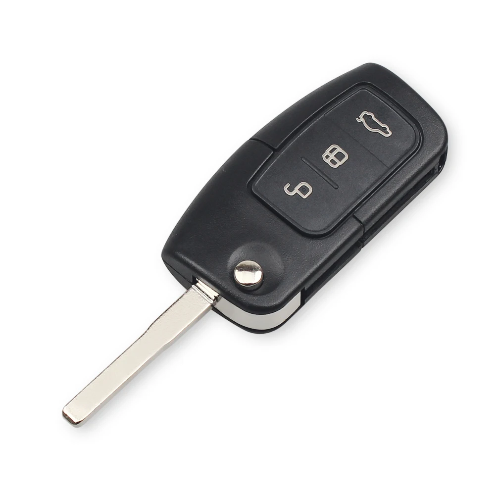 Фото KEYYOU 10 шт. 3BNT откидной автомобильный пульт дистанционного управления для Ford Focus 2 3 Mondeo Fiesta Galaxy C-MAX чехол для ключа замена автомобильного стайлинга №2
