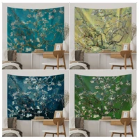 almond blossoms van gogh chart tapestry japanese wall tapestry anime cheap hippie wall hanging