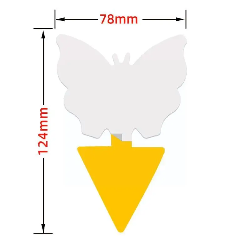 12 шт. прочные Желтые Липкие Ловушки для фруктов мух насекомых клейкие насекомые