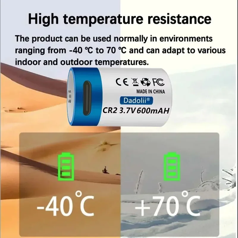 Литий-ионный аккумулятор для цифровой камеры 3 7 в CR2 600 мАч