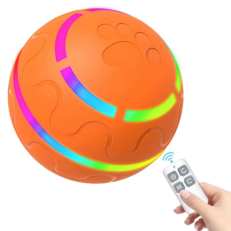 

Interactive Dog Toys, Motion Activated Automatic Rolling Ball Cat Dog Toys For Puppies/Small To Medium Dogs