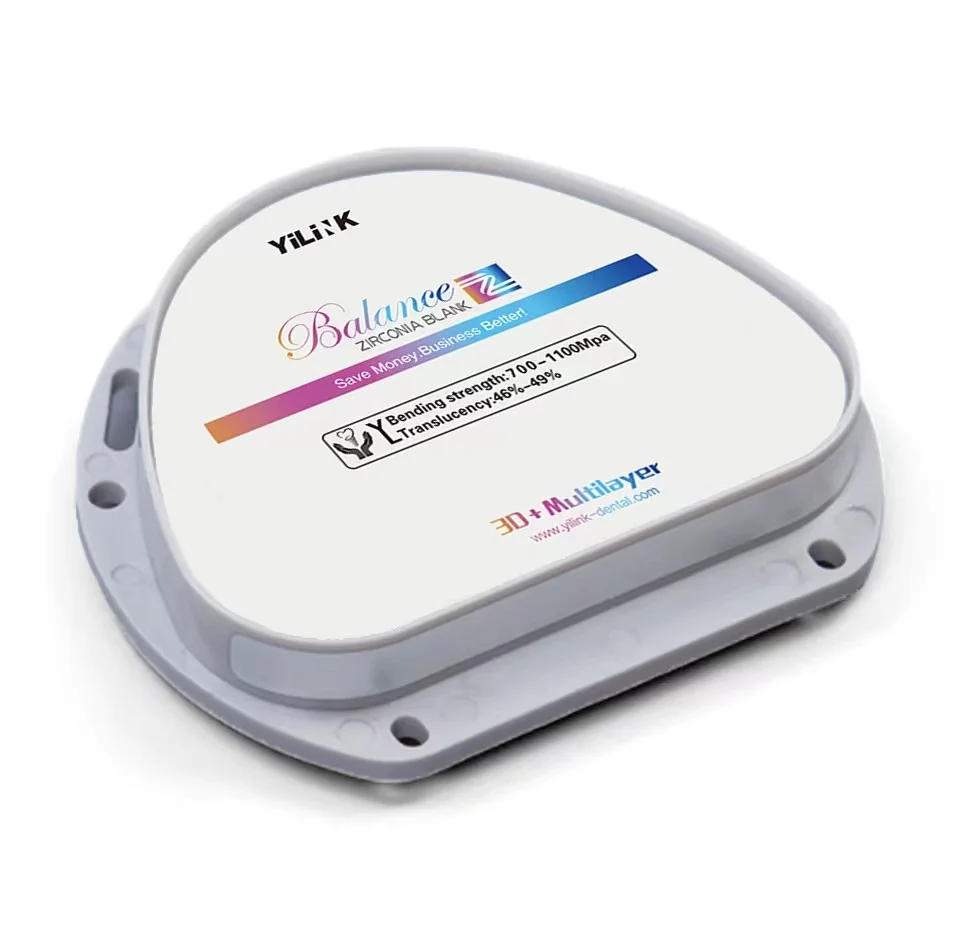 

Yilink Dental 3D Pro многослойный блок циркония AG 71 мм толщина 18 мм Vita 16 цветов для стоматологического фрезерного станка AG