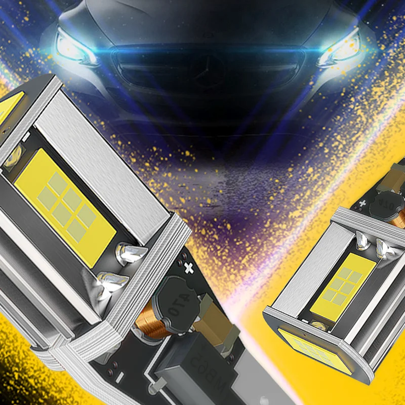 

50X Super Bright T10 W5W Car LED Reading Light 3570 Canbus No Error For Vehicle Tail Bulb Side Marker Lamp 12V White 6000K