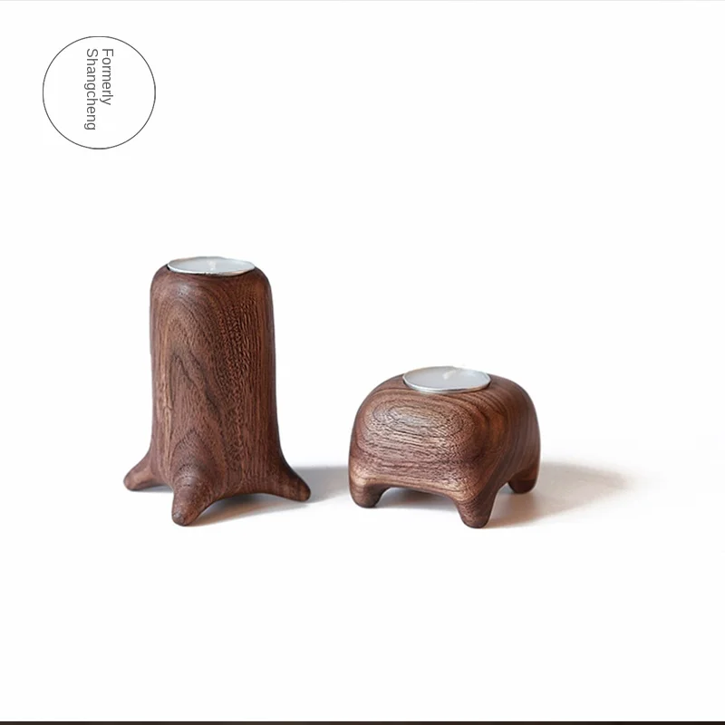 

Original upper City Candlestick log atmosphere gift original porch creativity German study TV cabinet Japanese candle stand