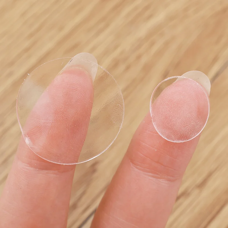 Прозрачный двусторонний гибкий клейкий клей 50 шт. круглая бесшовная без следов