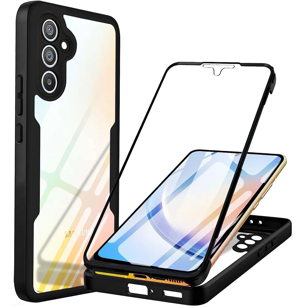 Чехол для полной защиты корпуса Samsung Galaxy A34 5G A54 A14 A24 4G A04 A04S M53 M33 M52 силиконовый