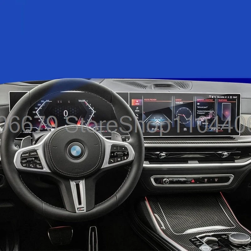 Фото Для BMW X5 iDrive 8 xDrive40i sDrive40i xDrive50e M60i 2023 2024 2025 2026 автомобильная GPS-навигация Защитное стекло из закаленного стекла №1