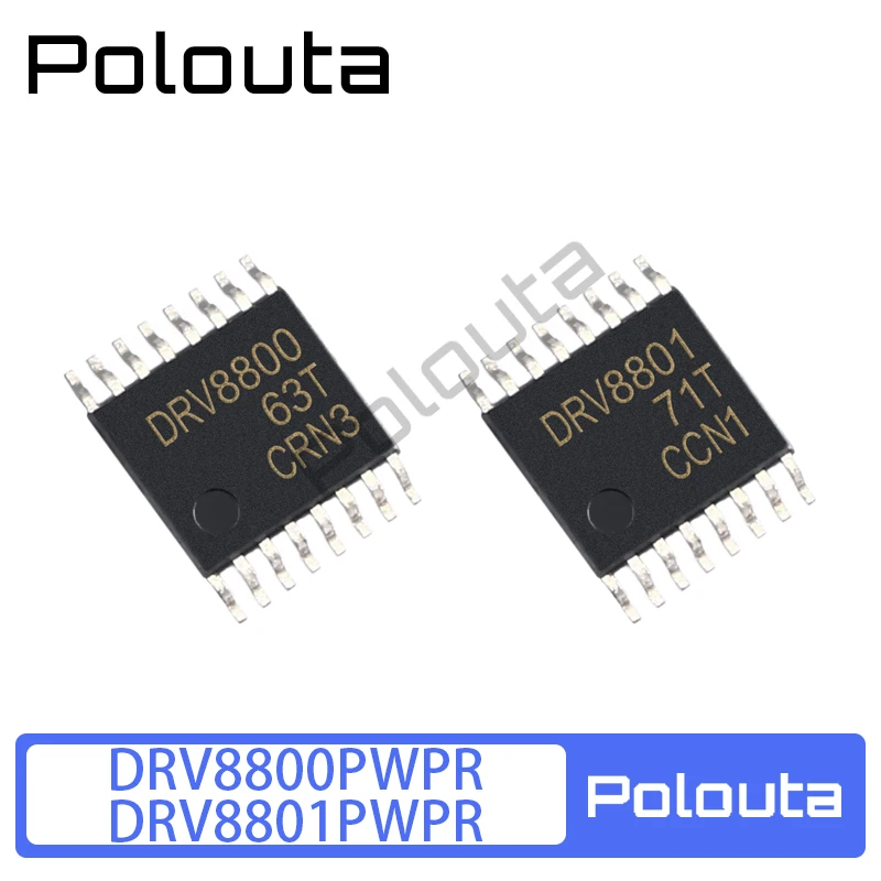 2 шт., чип драйвера электродвигателя Polouta DRV8800PWPR DRV8801PWPR, DIY Электронный комплект, Arduino Nano, интегральные схемы, бесплатная доставка