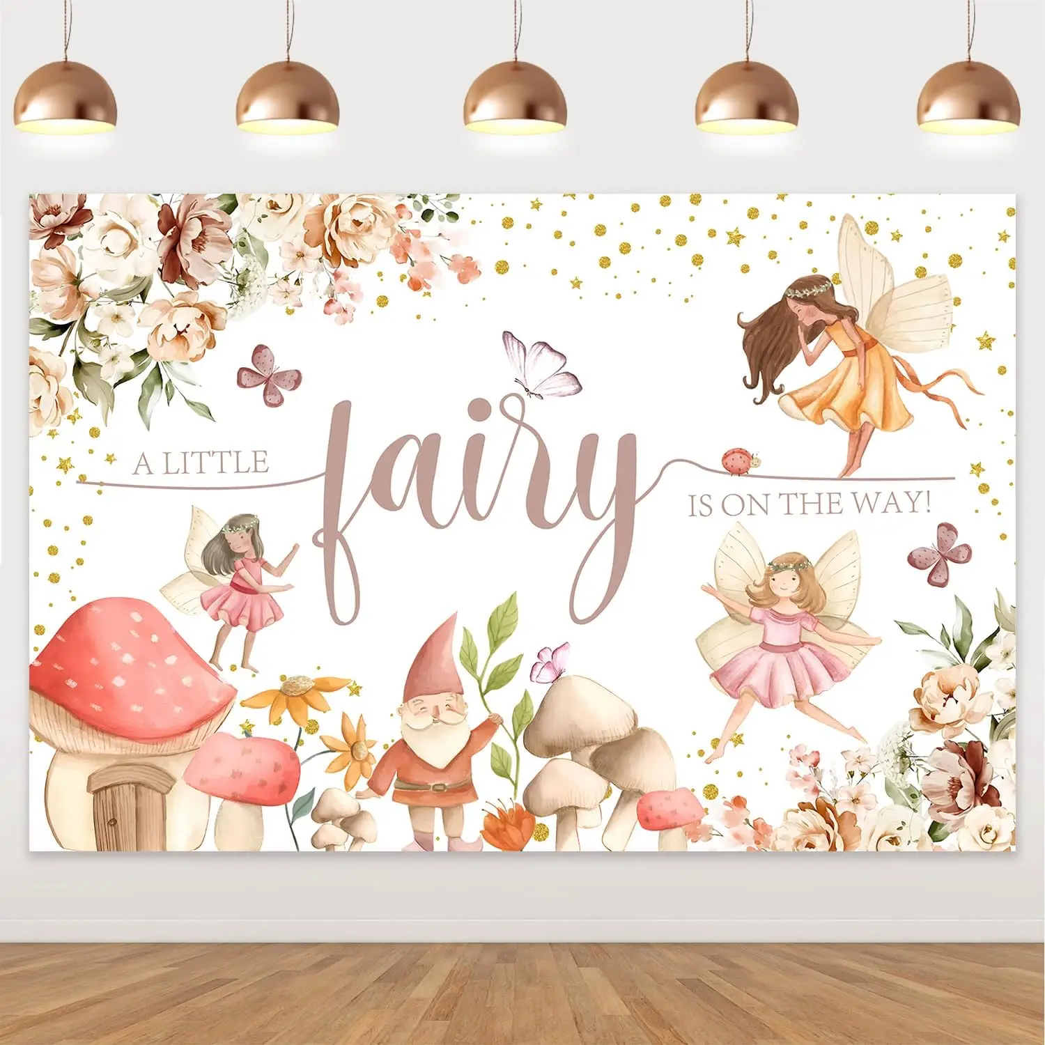 Сказочный тематический фон для вечеринки в честь будущей мамы Kreat4joy 5x3 фута