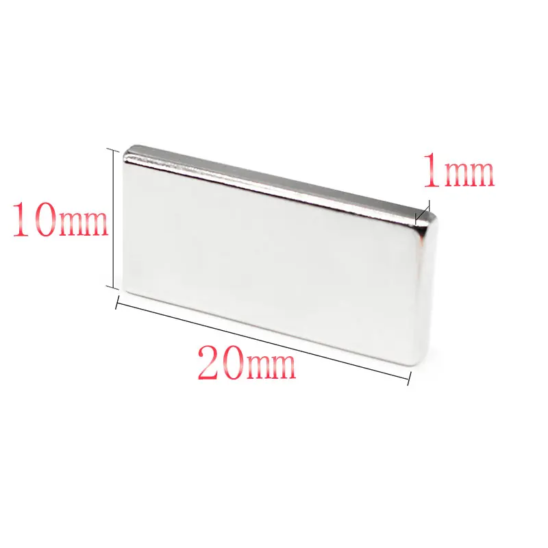 10/20/50/100/150/200/300PCS 20x10x1 Rectangular Strong Rare Earth Neodymium Magnet N35 Block Permanent Magnets 20x10x1mm 20*10*1
10/20/50/100/150/200/300PCS 20x10x1 Rectangular Strong Rare Earth Neodymium Magnet N35 Block Permanent Magnets 20x10x1mm 20*10*1