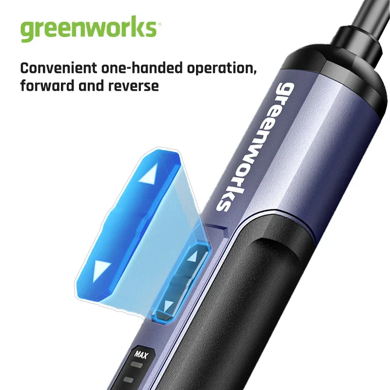 Фото Набор электрических отверток Greenworks, 1-5 Нм, 4 В, мини-аккумуляторная отвертка, 2000 мАч, литий-ионная аккумуляторная батарея USB с набором 26 бит №4