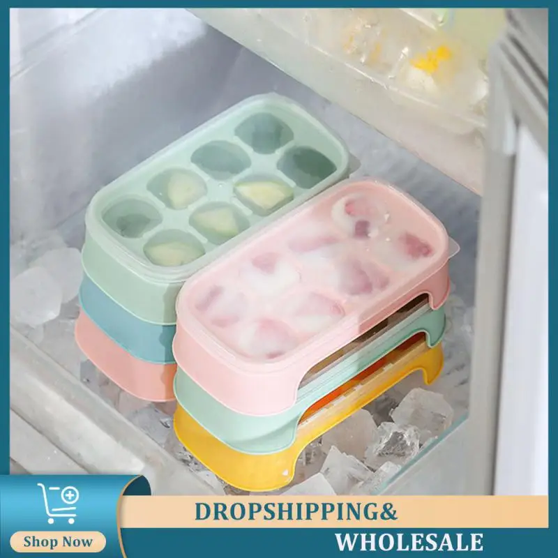 

Maker Household Mold Pp Mold Ice Crate Mini Ice Box Ice Tray Quick Actuator Homemade Storage Box
