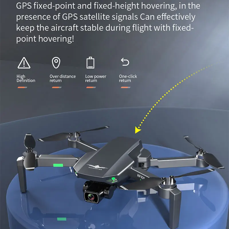 KF105 Профессиональный GPS Дрон 4K HD Камера Автоматическое визуальное предотвращение препятствий Бесщеточный складной квадрокоптер RC Дрон VS KF102 MAX (art.: 3920cb048e11a) - 3920cb048e11a