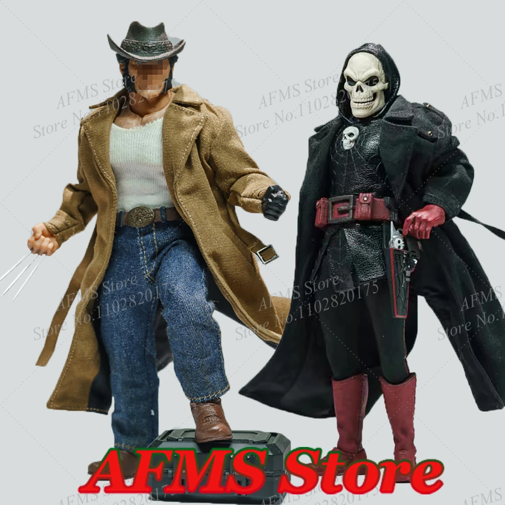 1/12 Мужская ветровка солдата однотонное длинное пальто с лацканами мини-кукла