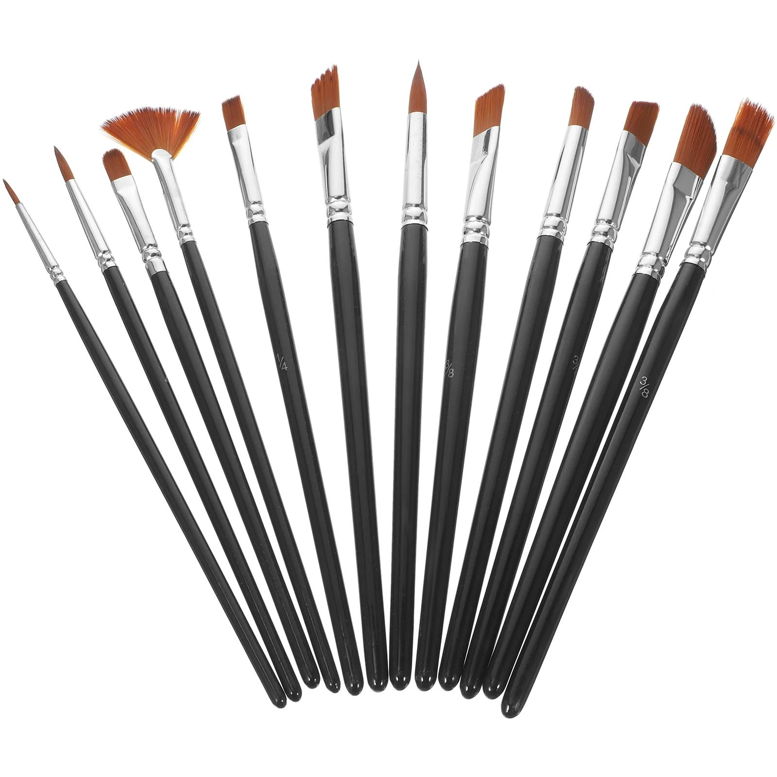 

Кисти для рисования акварелью, 12 шт.