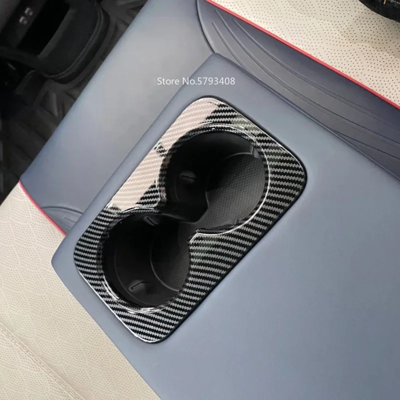 Фото Аксессуары для интерьера из ABS-пластика под карбон для BYD YUAN PLUS ATTO 3 2022-2023 (левый/правый руль): панель центральной консоли, переключатели стеклоподъемников, панель переключения передач №2