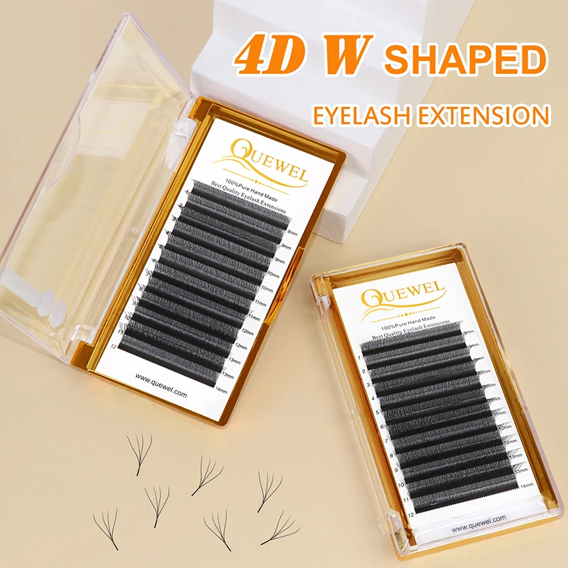 

4D W Shape Lashes Clover W-Style Eyelash Extensions Handmade Premade Volume YY Fake Mink Eyelashes Supply Soft Quewel New