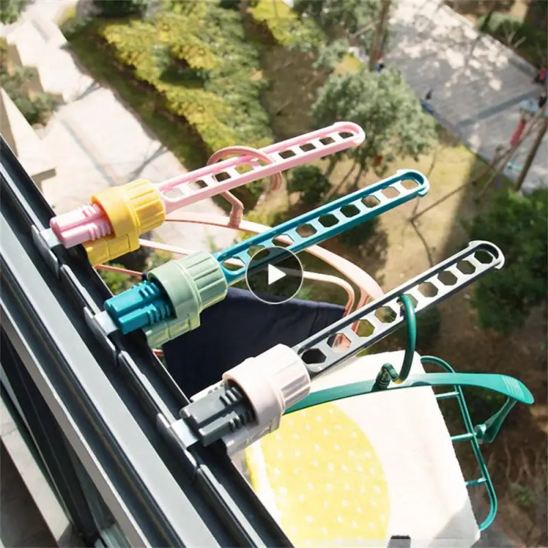 

Clothing Organization Drying Rack No Punching Portable Travel Clothes Multifunctional 9 Holes Outdoor Business Trip