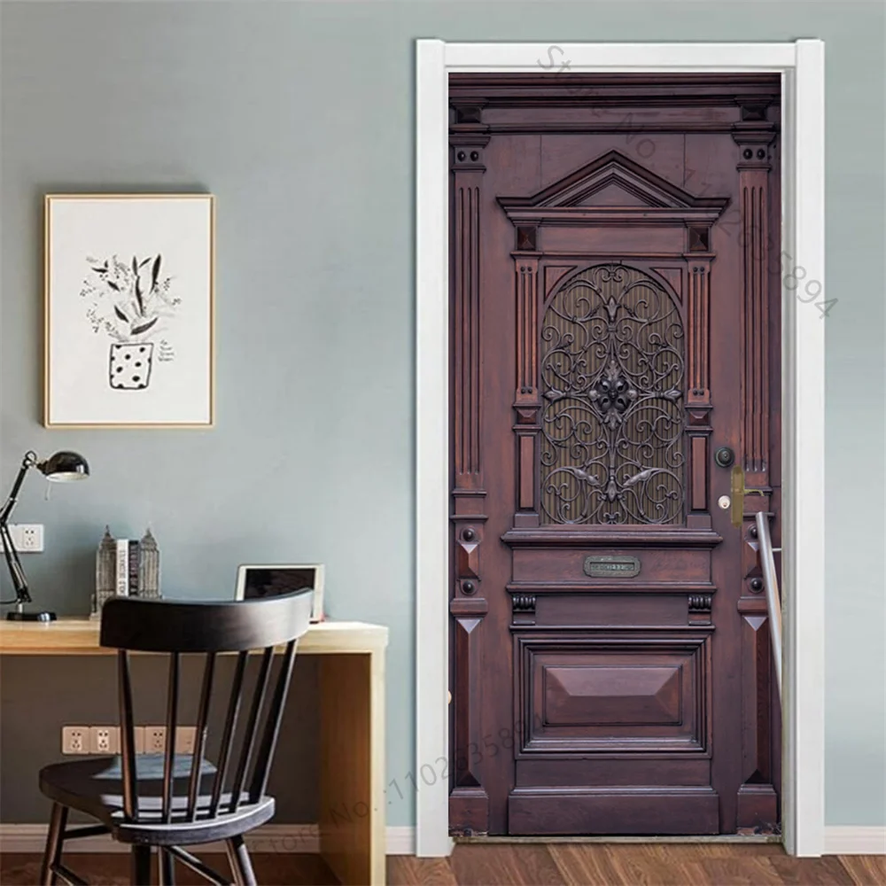 

Геометрические черные водонепроницаемые наклейки из ПВХ