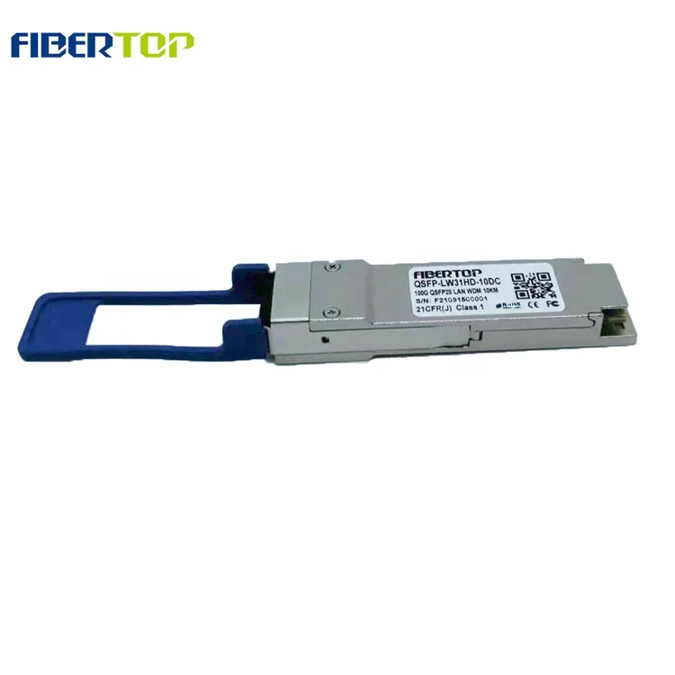

FIBERTOP 100G QSFP28 LanWDM4 10KM double LC connector transceiver in networking