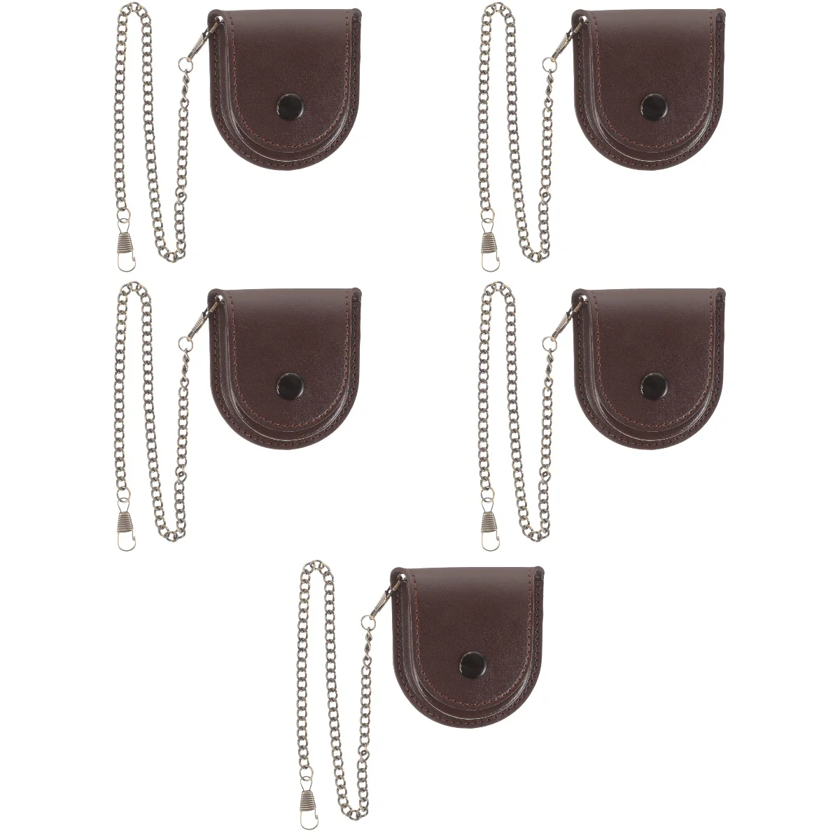 Pocket Watch Case Waist Bag Pu Pouch Vintage Holder Chain Design Container