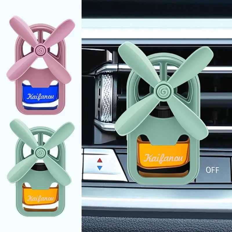 

Car Lemon Flavor Air Fresheners Diffuser Propeller Vent Clips Essential Oil Diffuser Auto Styling Car Decor Interior Accessories